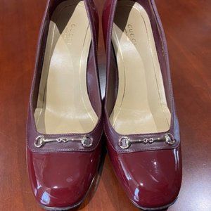 Gucci Heels--Burgundy